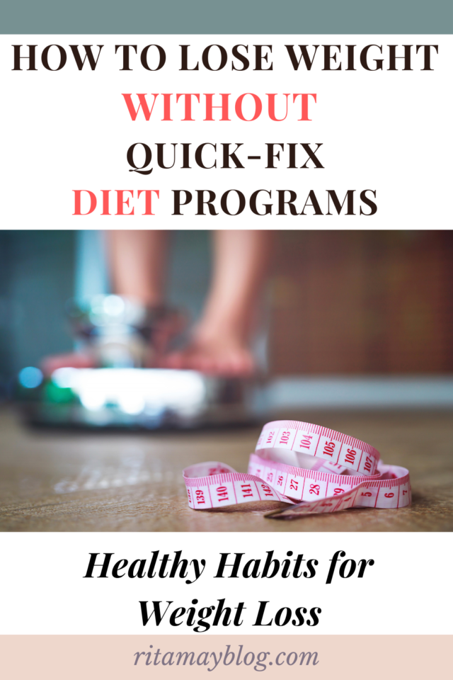 how to lose weight without quick fix diet programs