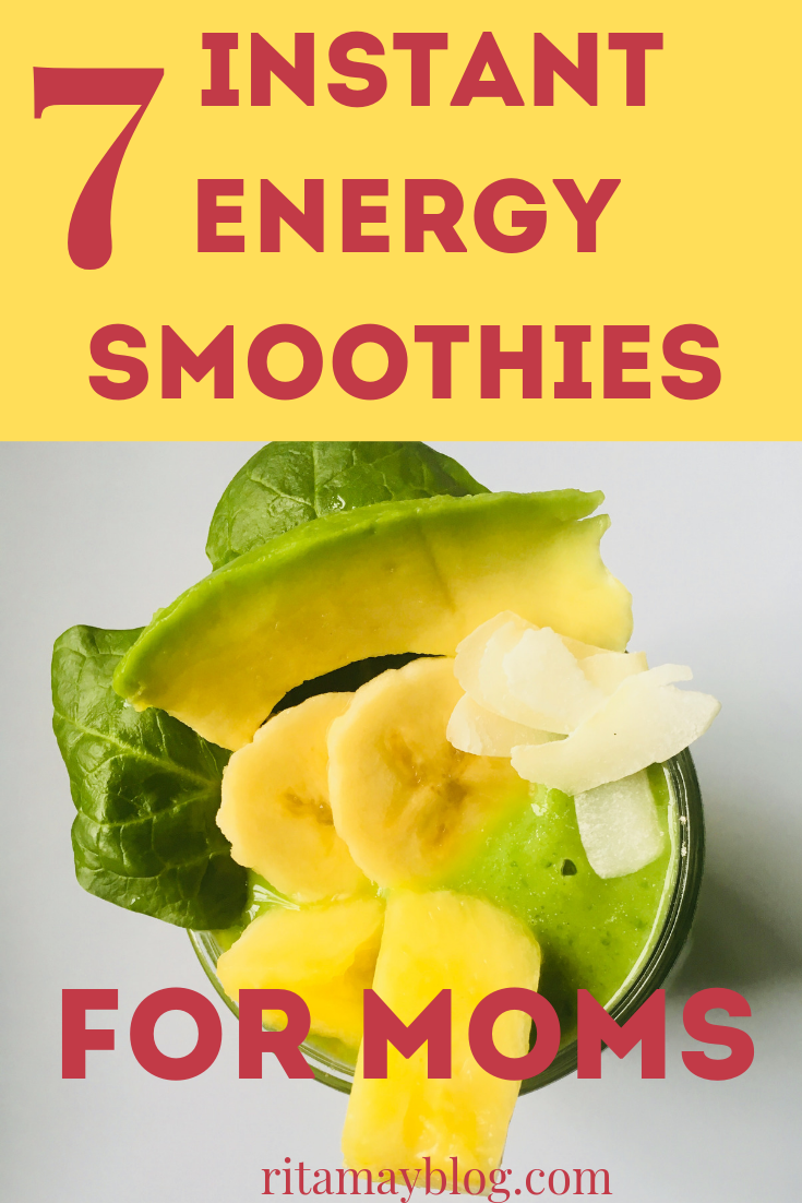 7 instant energy smoothies for moms, smoothie challenge, smoothies for energy, #smoothie #smoothiechallenge