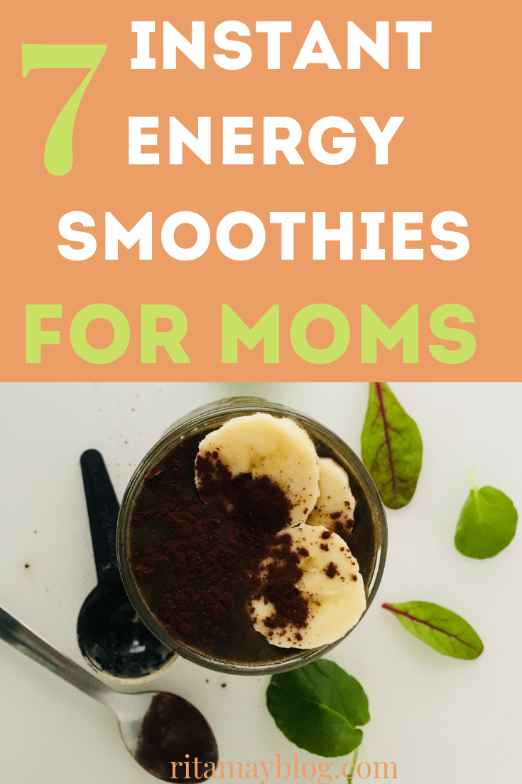 7 instant energy smoothies for moms, smoothies for energy, #smoothie #smoothiechallenge