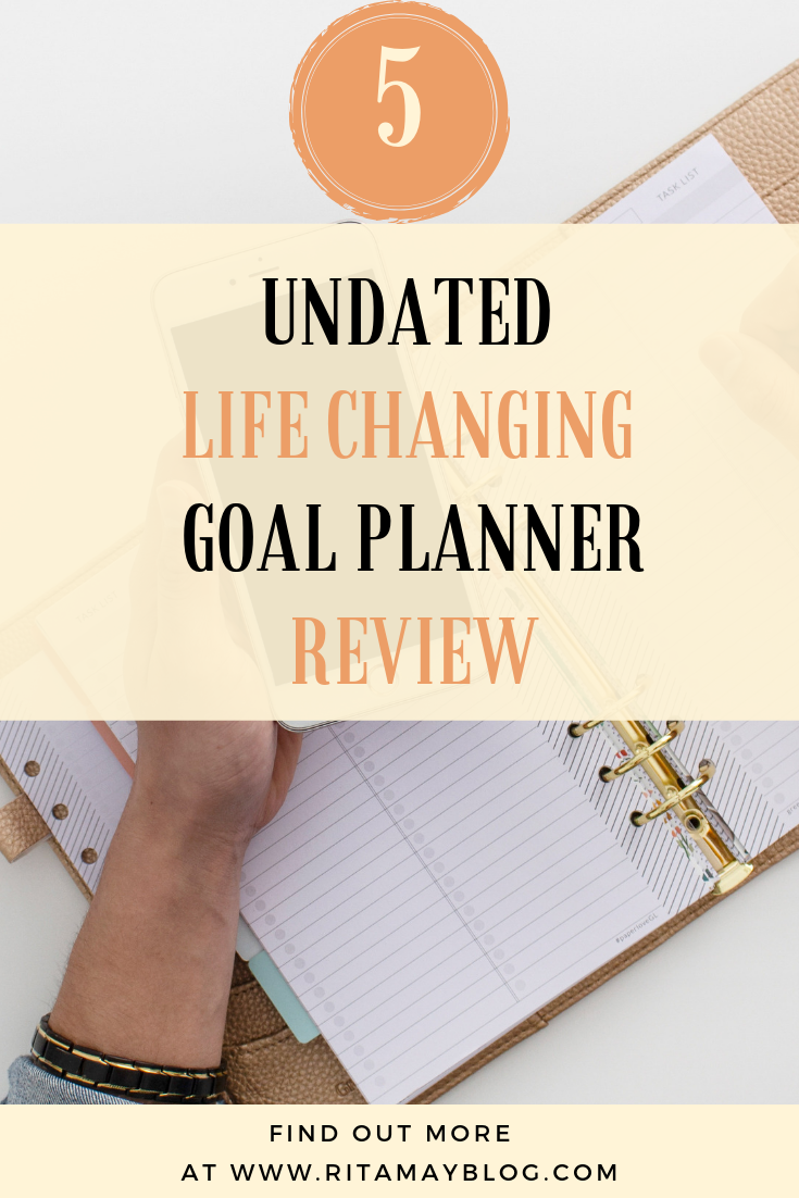 5 undated goal planner review. Any of these goal planner has the potential to change your life. #goalplannerreview #goalplanner #planner #journaling