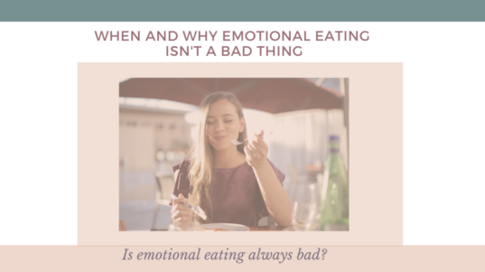 is emotional eating always bad?