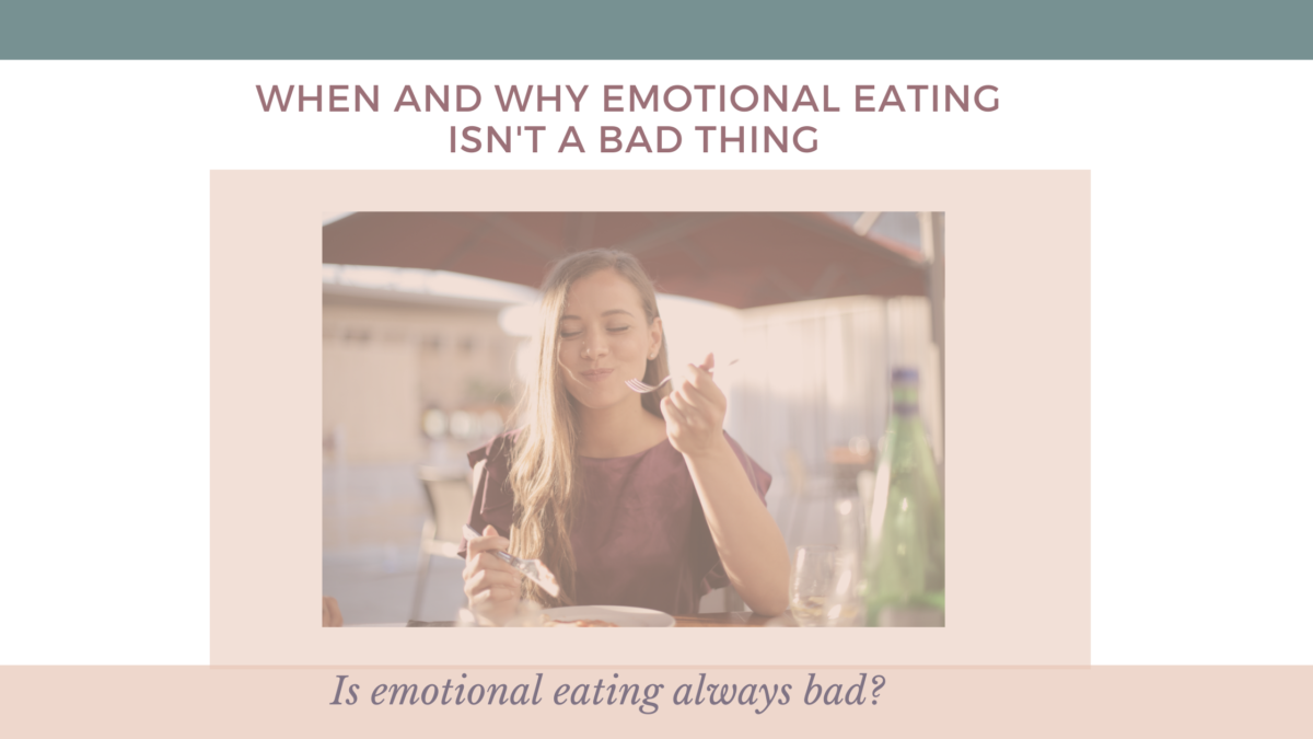 is emotional eating always bad?