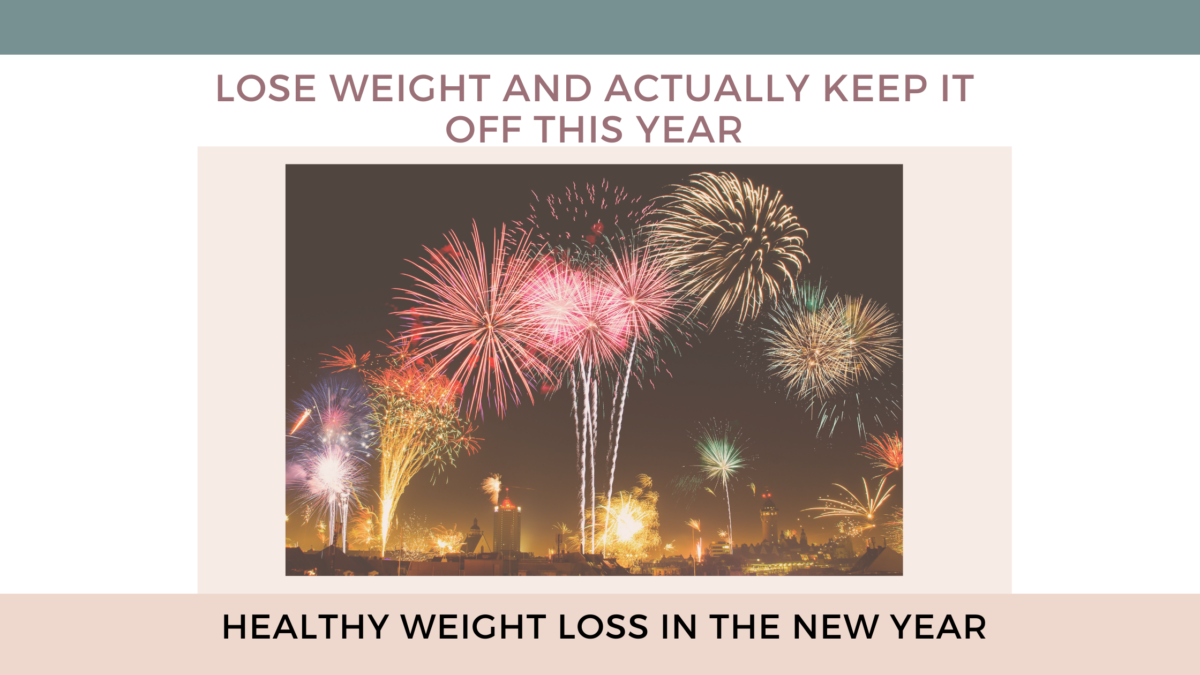 healthy weight loss in the New Year - lose weight and keep it off this year