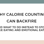 How to stop calorie counting and trust your body