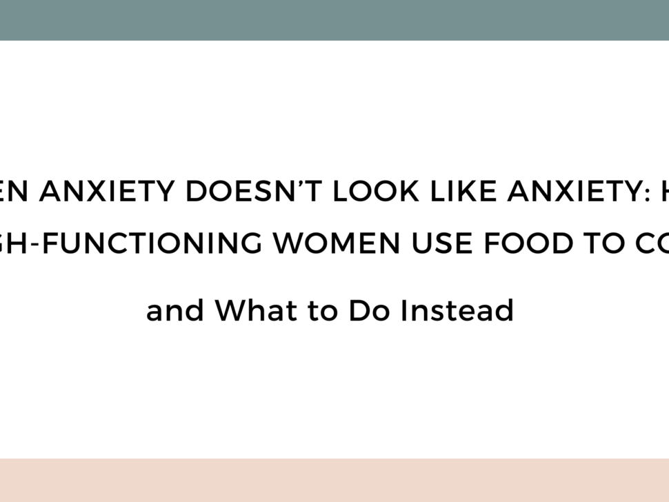 emotional eating and high-functioning anxiety