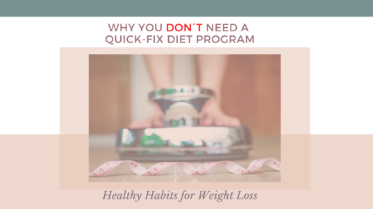 how to lose weight withoiut a quick-fix diet