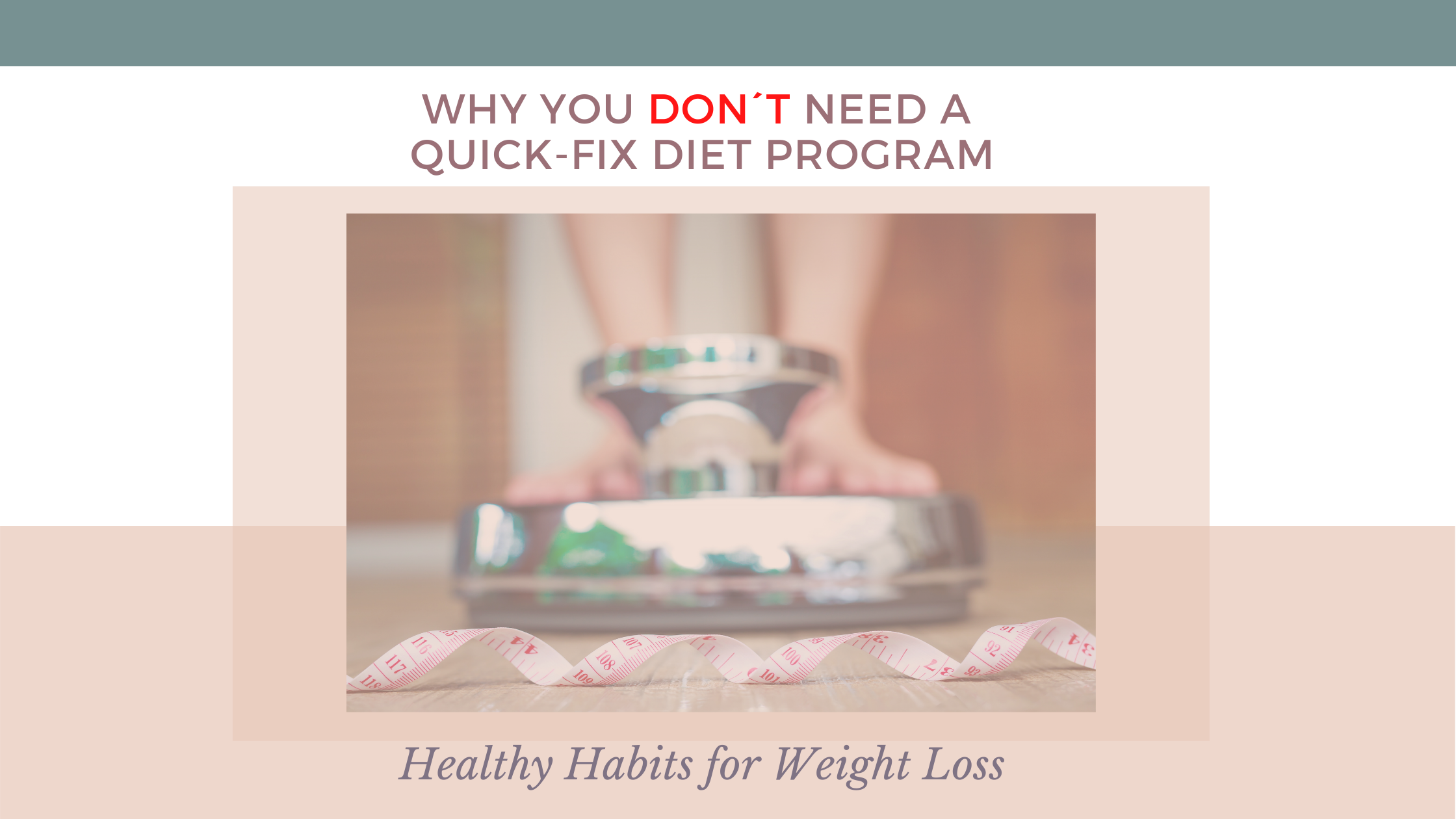 how to lose weight withoiut a quick-fix diet