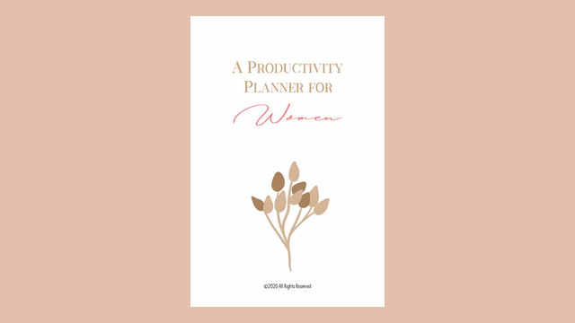 printable undated productiivity planner for women
