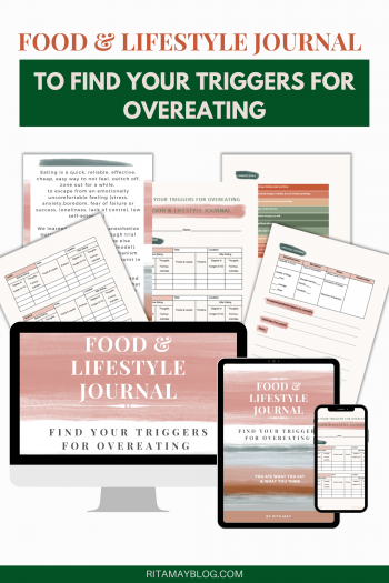Food and lifestyle journal to find the triggers for overeating