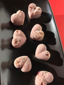 pink protein vegan power balls
