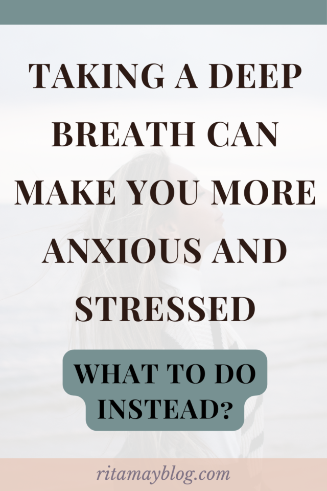 Taking a deep breath to calm down doesn't work