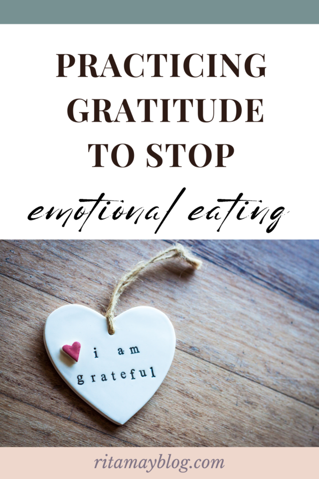 Practicing gratitude to stop emotional eating