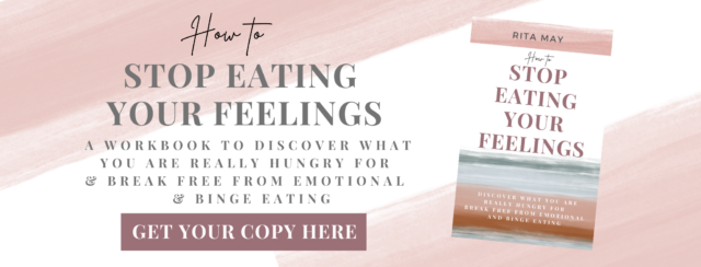 How to Stop Eating Your Feelings Workbook to discover what you are REALLY hungry for and finally break free from emotional and stress eating
